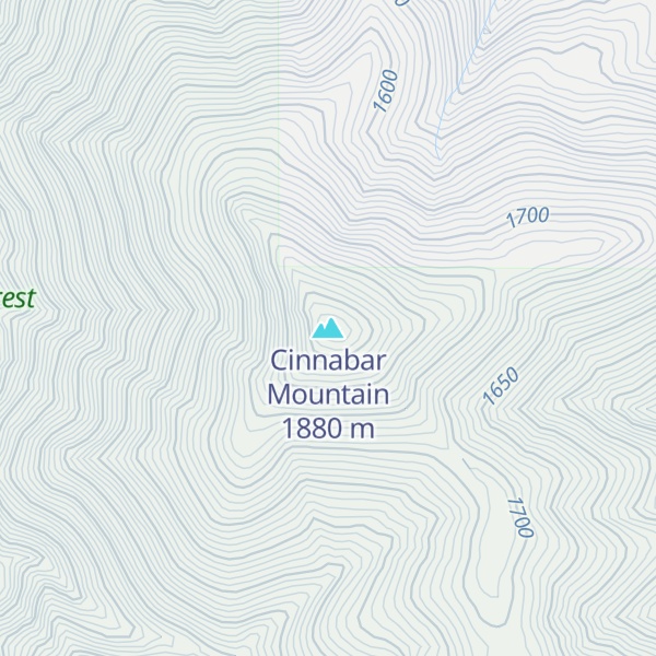 Map of Cinnabar Mountain