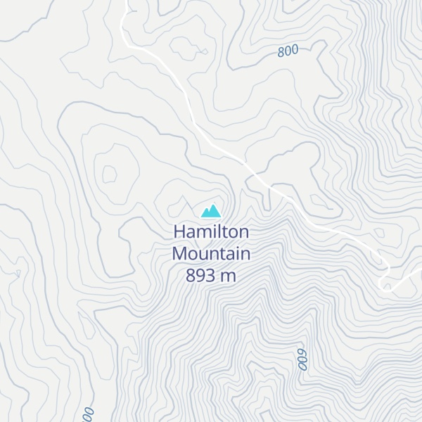 Map of Hamilton Mountain