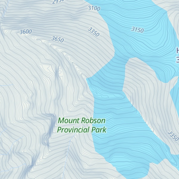 Map of Mount Robson
