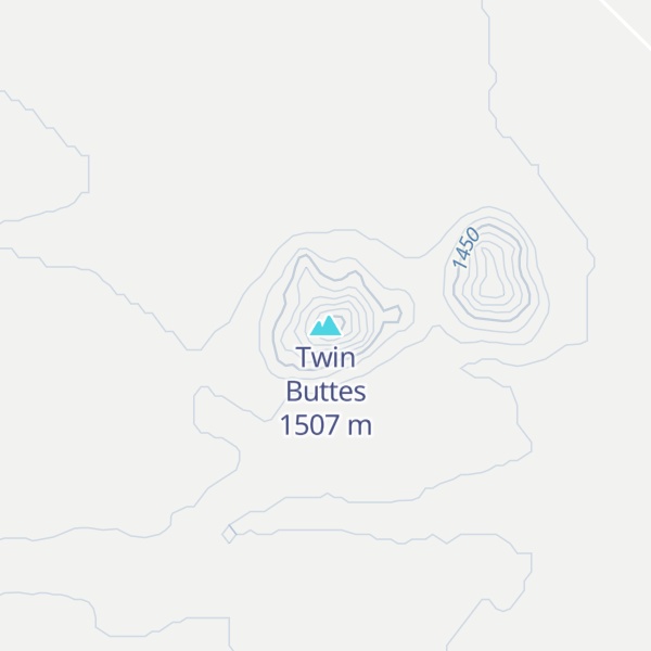 Map of Twin Buttes