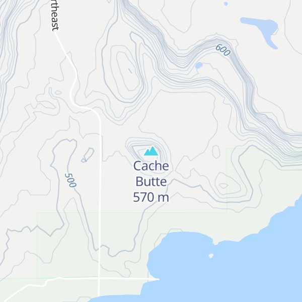 Map of Cache Butte
