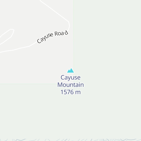 Map of Cayuse Mountain