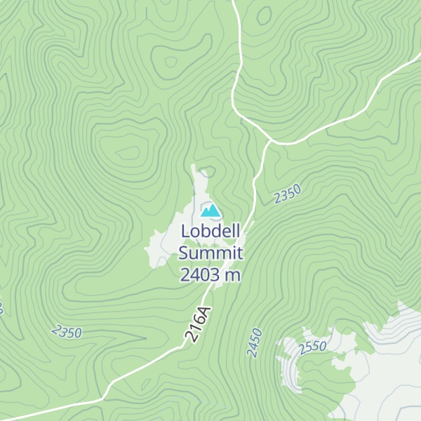 Map of Lobdell Summit