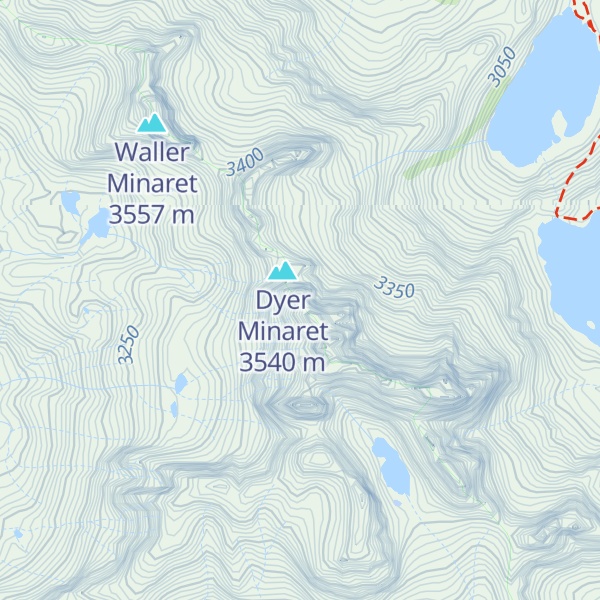 Map of Dawson Minaret