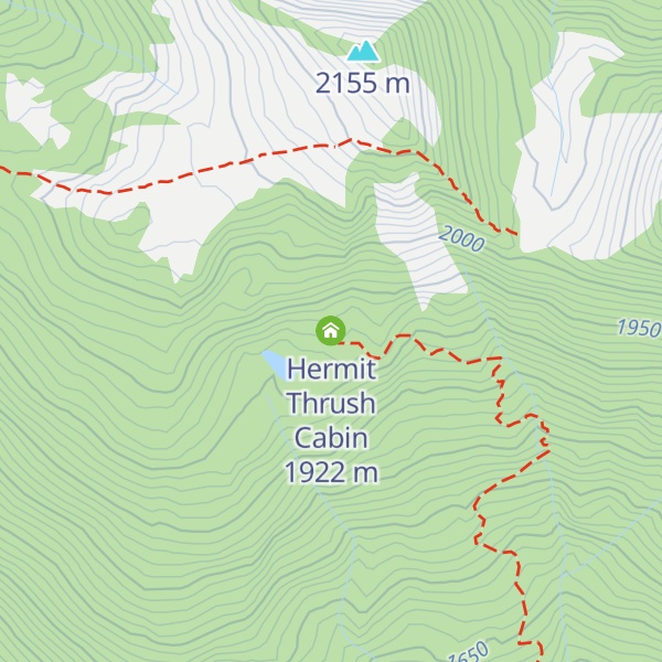 Map of Hermit Thrush Cabin