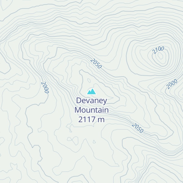 Map of Devaney Mountain