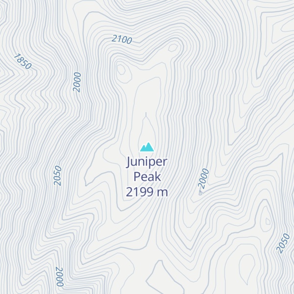 Map of Juniper Peak