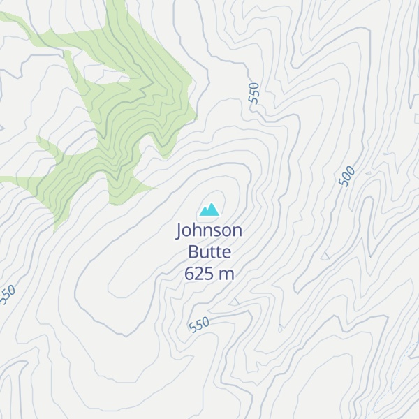Map of Johnson Butte
