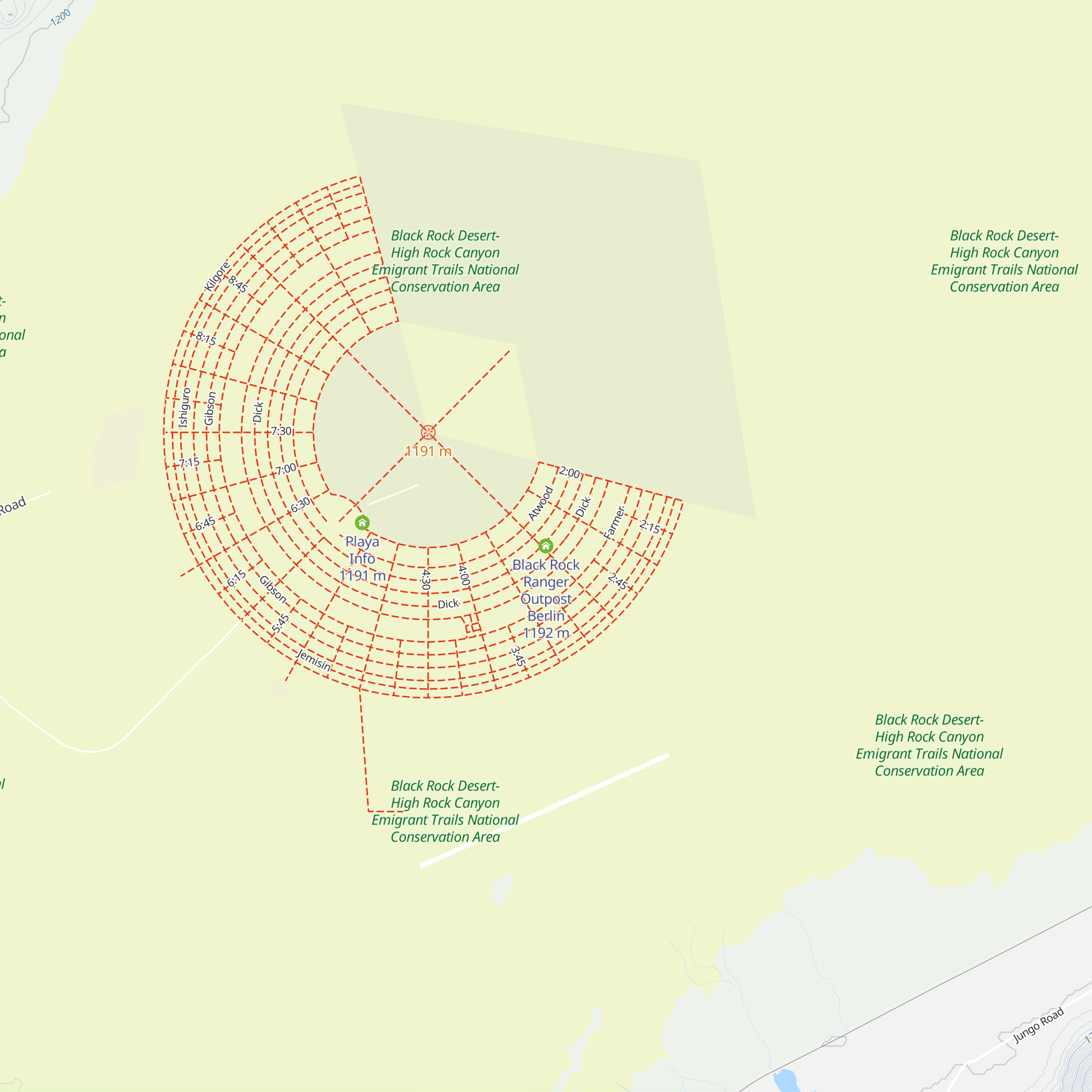 Black Rock Ranger Outpost Berlin map