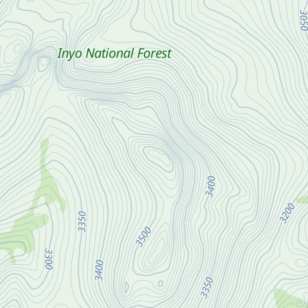 Map of Lee Vining Peak