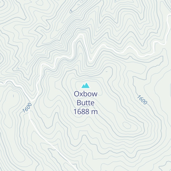 Map of Oxbow Butte