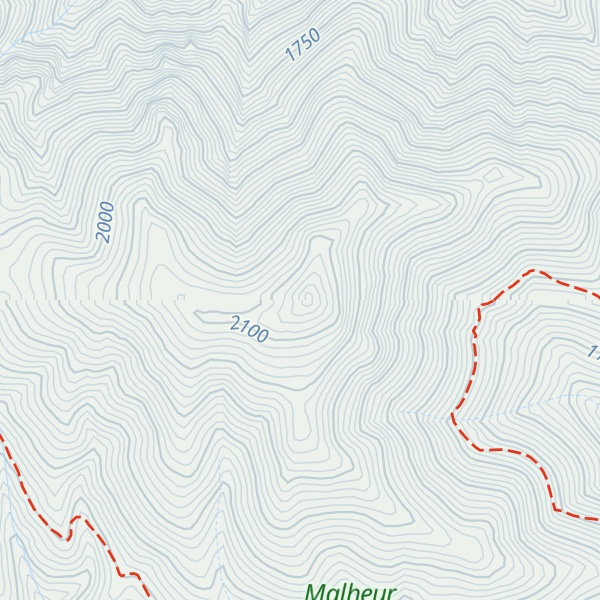Map of McClellan Mountain