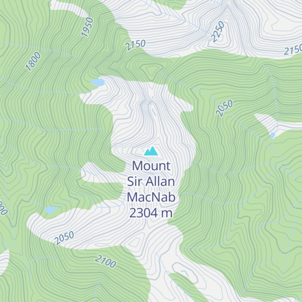 Map of Mount Sir Allan MacNab