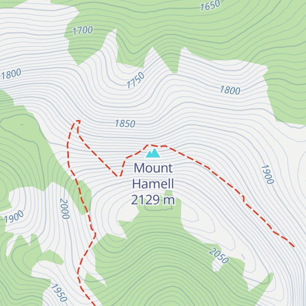 Map of Mount Hamell
