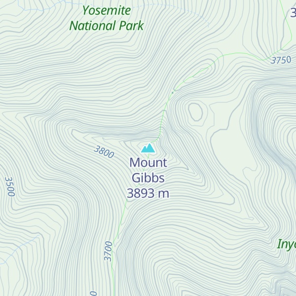 Map of Mount Gibbs