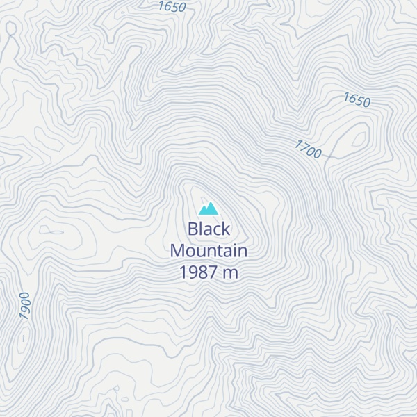 Map of Black Mountain