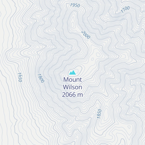 Map of Mount Wilson