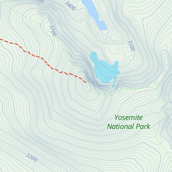 Map of Mount Dana