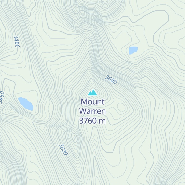 Map of Mount Warren