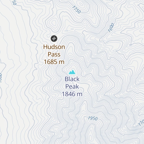 Map of Black Peak