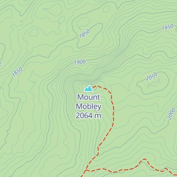 Map of Mount Mobley