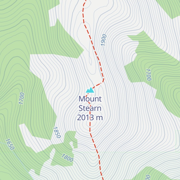 Map of Mount Stearn