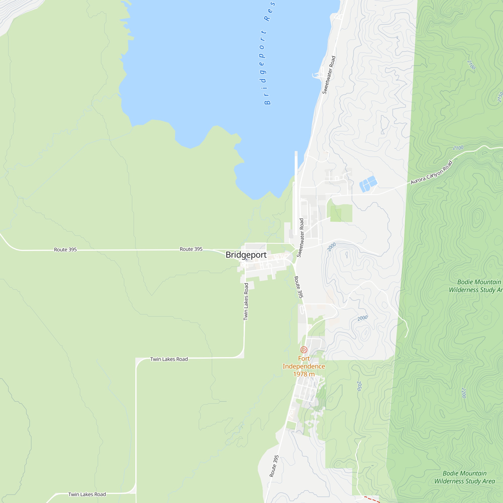 Bridgeport Visitors Center map