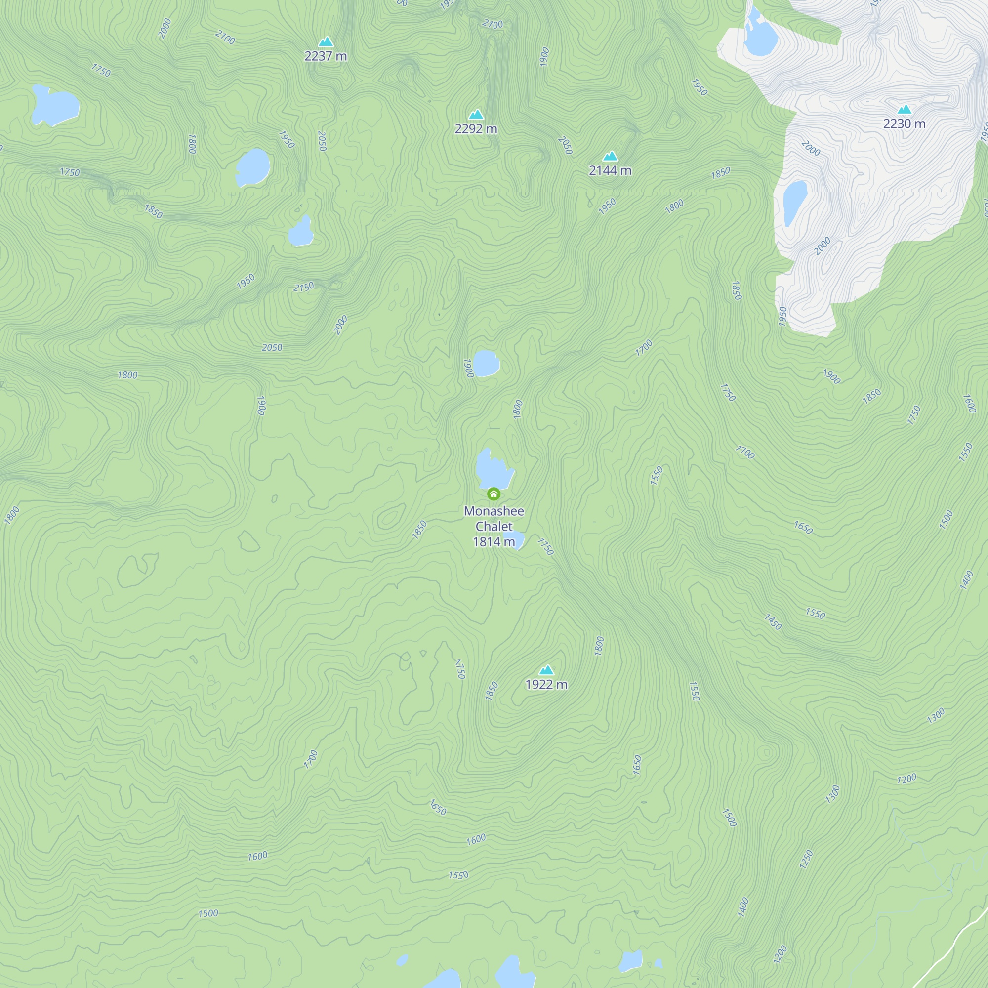 Monashee Chalet map