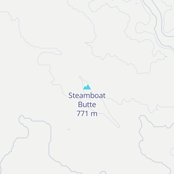 Map of Steamboat Butte