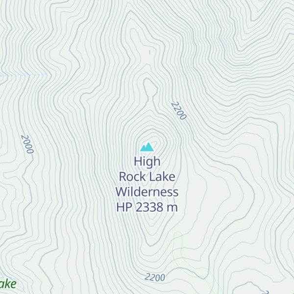 Map of High Rock Lake Wilderness HP