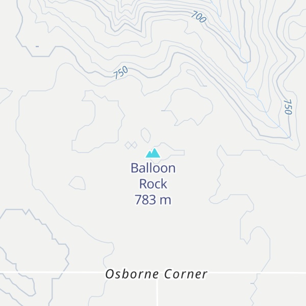 Map of Balloon Rock