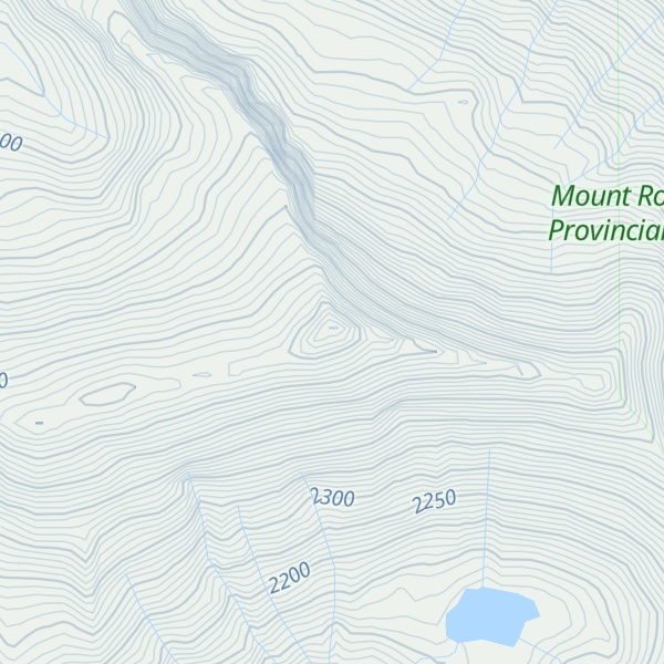 Map of Mount Terry Fox