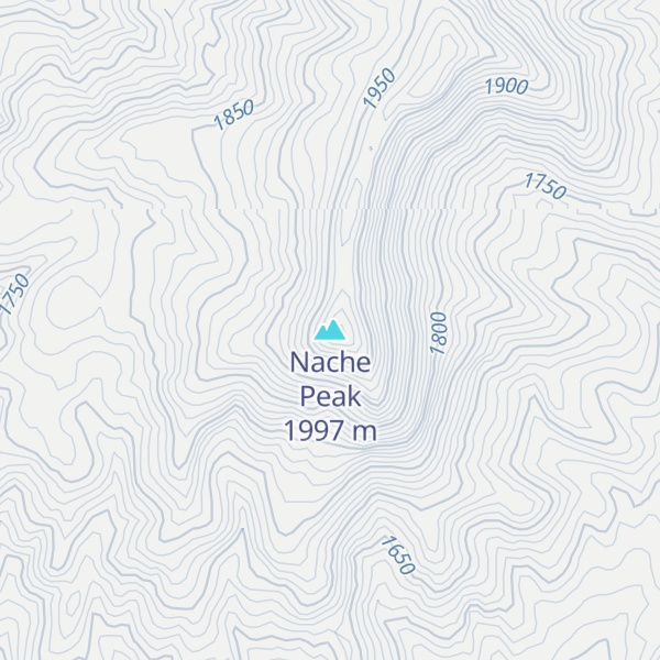 Map of Nache Peak