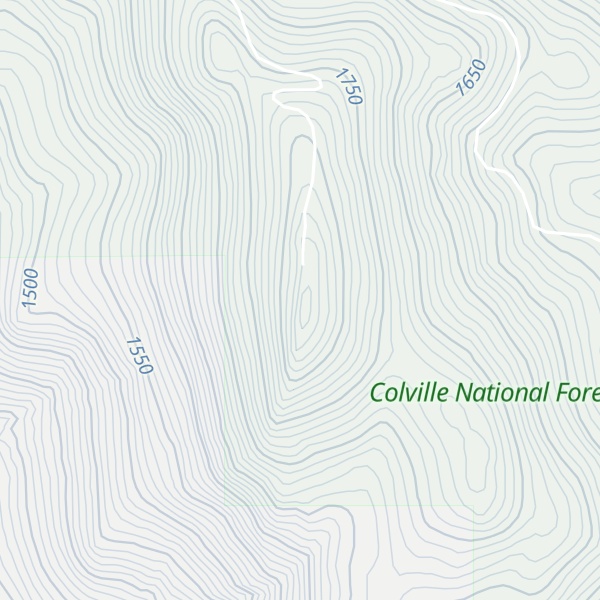 Map of Tunk Mountain