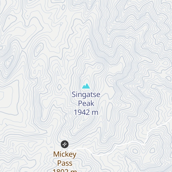 Map of Singatse Peak