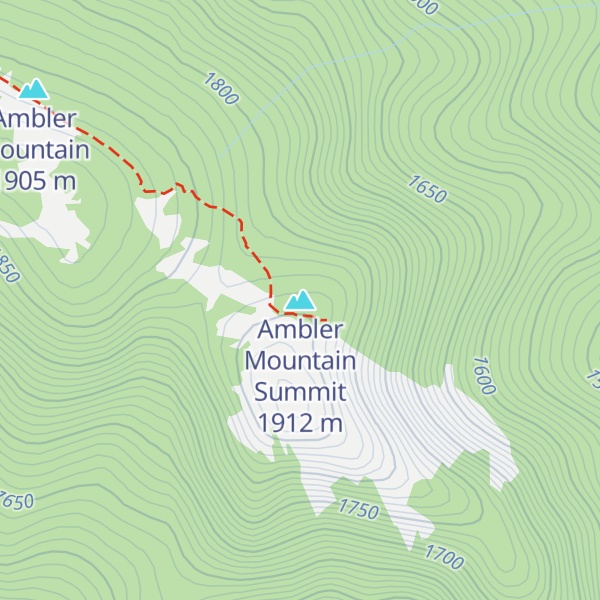 Map of Ambler Mountain Summit