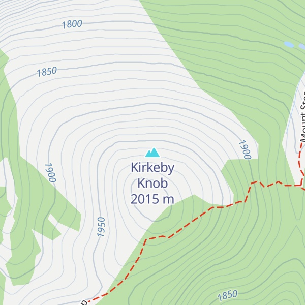 Map of Kirkeby Knob
