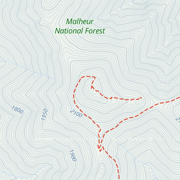 Map of Fields Peak