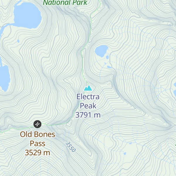 Map of Electra Peak