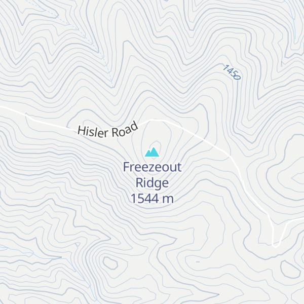 Map of Freezeout Ridge