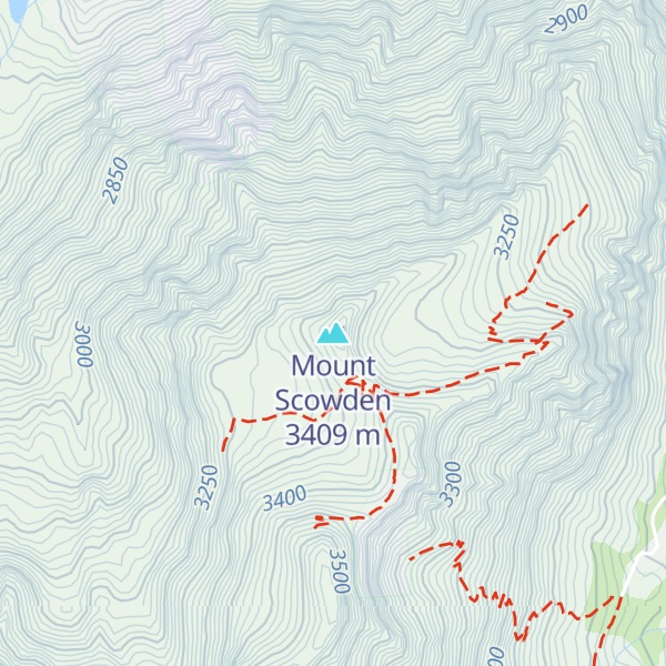 Map of Mount Scowden