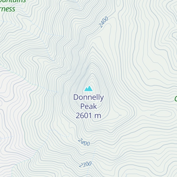 Map of Donnelly Peak