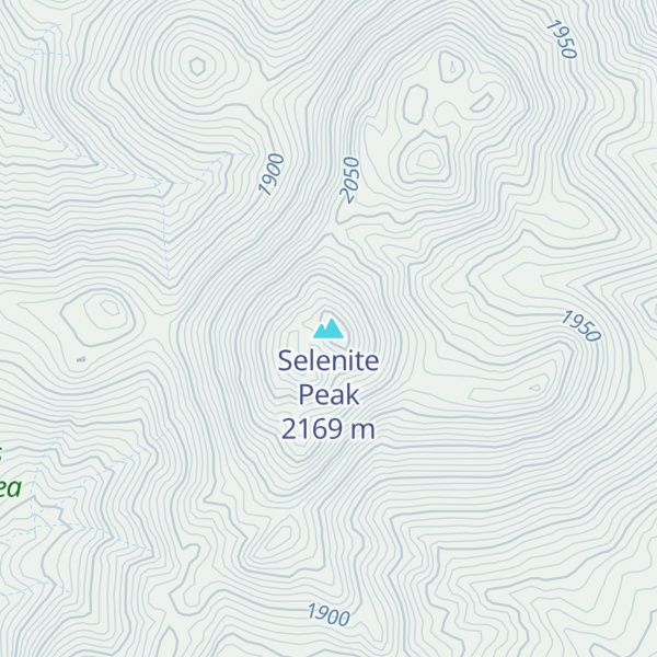 Map of Selenite Peak