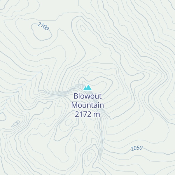 Map of Blowout Mountain