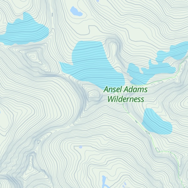 Map of Mount Lyell
