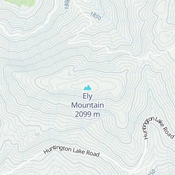 Map of Ely Mountain