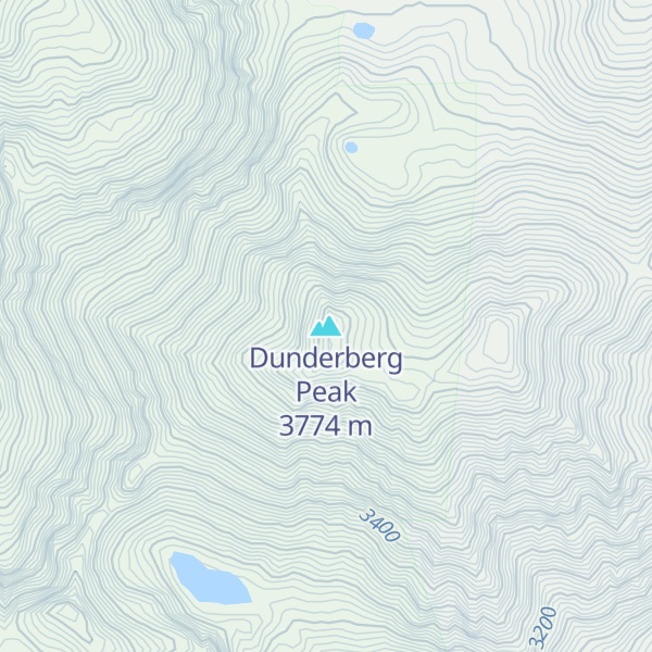 Map of Dunderberg Peak