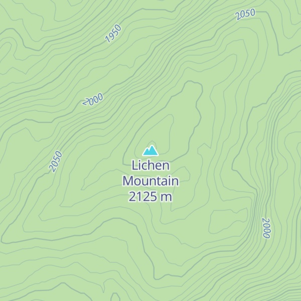 Map of Lichen Mountain