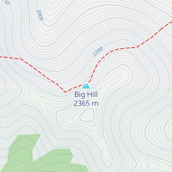 Map of Big Hill