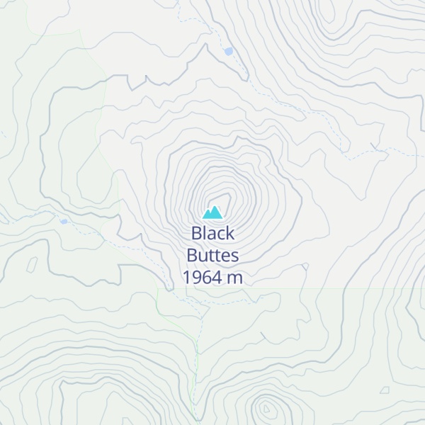 Map of Black Buttes
